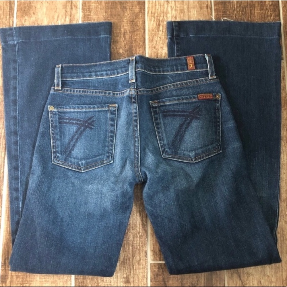 7FAM Women’s JEANS 27 DOJO Flare